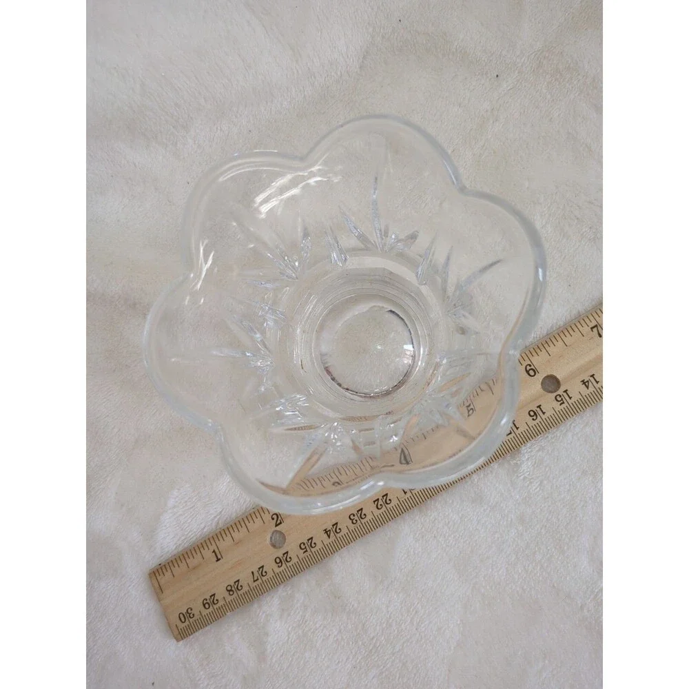 Vintage Lead Crystal Votive Candle Holder